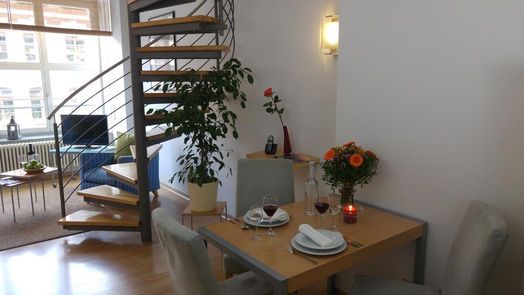 Apartmenthaus Elster Lofts Лайпциг Стая снимка