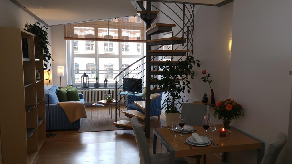 Apartmenthaus Elster Lofts Лайпциг Стая снимка